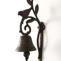 Колокол настенный декоративный &laquo;Птица на ветке&raquo;, чугун, 24&times;12&times;7.5 см