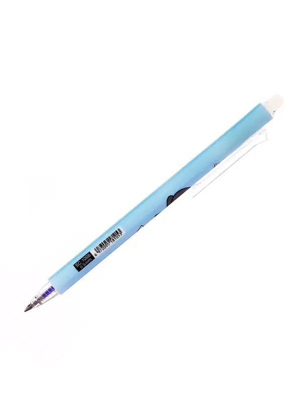 Стираемая ручка &laquo;Чудик&raquo;, гелевая, автоматическая, синий стержень, узел 0.5 мм, МИКС