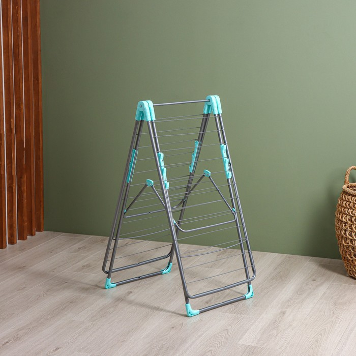 Сушилка для белья двухуровневая, 21 м, цвет серебряный Сушилка для белья двухуровневая, 21 м, цвет серебряный