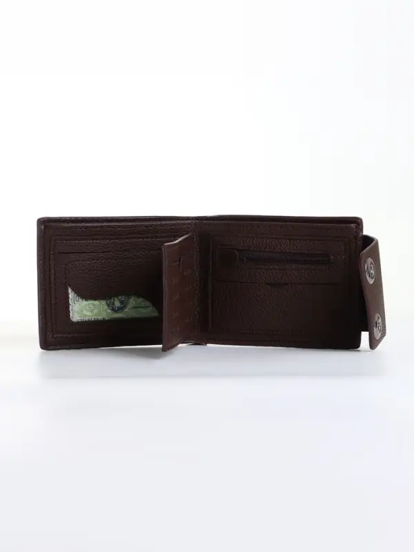 Портмоне мужское &laquo;Идрис&raquo;, на магнитах, коричневое