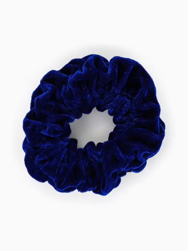 Резинка для волос «Орбита», джемма бархат, 10 см, синяя