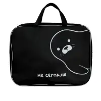 Папка с ручками Calligrata &laquo;Тюлень&raquo;, А4, 70 мм, 350&times;270, текстиль