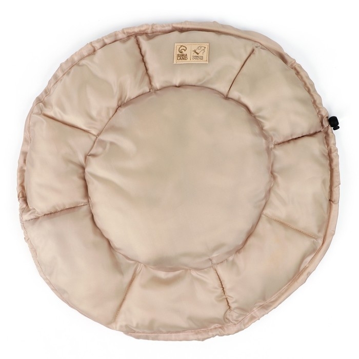 Лежанка для кошек и собак двусторонняя бежевая, 50-30х12 см Лежанка для кошек и собак двусторонняя бежевая, 50-30х12 см