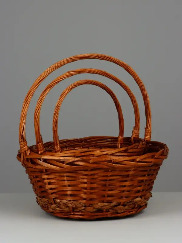 Набор корзин (ива), D42 H18 HH41 b30, D32 H16 HH36 b25, D26 H14 HH30 b20, 3 шт., кор. Набор корзин (ива), D42 H18 HH41 b30, D32 H16 HH36 b25, D26 H14 HH30 b20, 3 шт., кор.