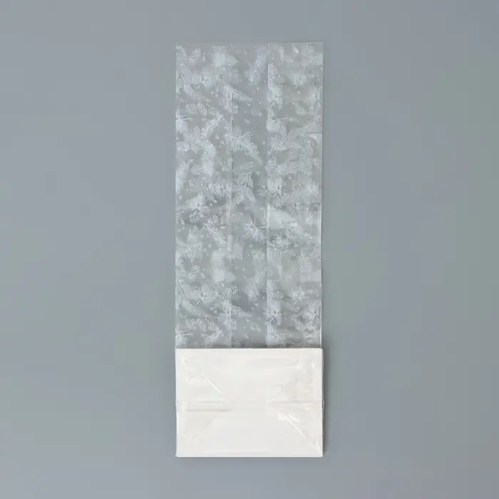 Пакет подарочный новогодний с жёстким дном 6×8×23 см Пакет подарочный новогодний с жёстким дном 6×8×23 см