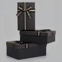 Набор подарочных коробок 3 в 1, прямоугольные 23&times;16&times;9.5 21&times;14&times;8.0 19&times;12&times;6.5 см