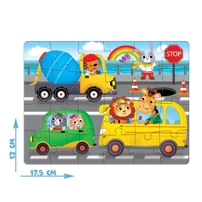 Пазл «В городе», 24 элемента Пазл «В городе», 24 элемента