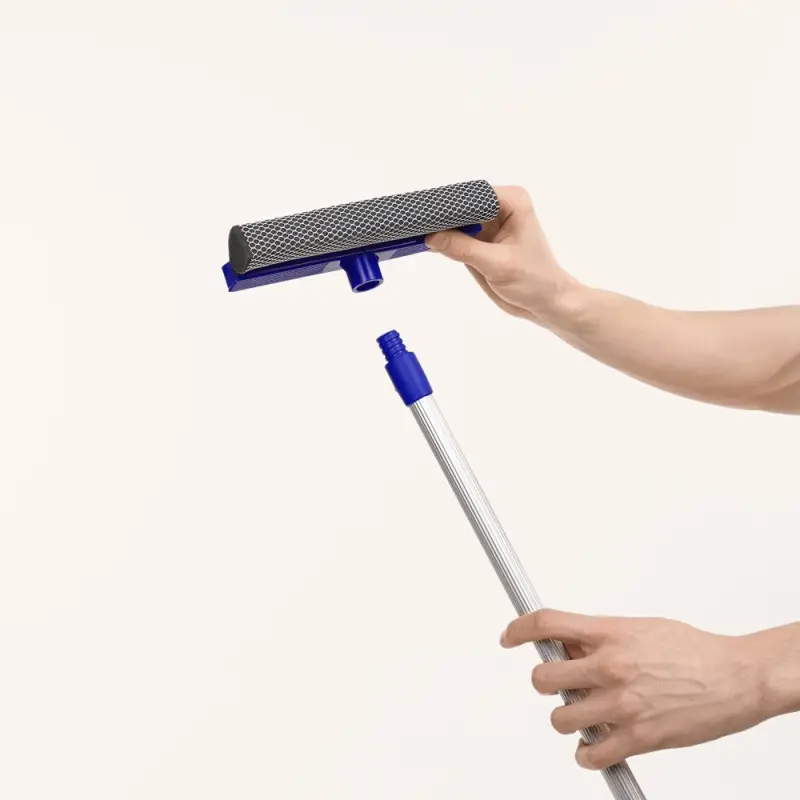 VETTA Окномойка с телескопической ручкой 110см, синяя, арт.KFC004