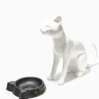 Миска &laquo;Кошачьи ушки&raquo;, 200 мл, 15&times;3.7 см, пластик, серая