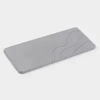 Подставка диатомитовая для губки и аксессуаров для ванной, 25&times;10 см, серая