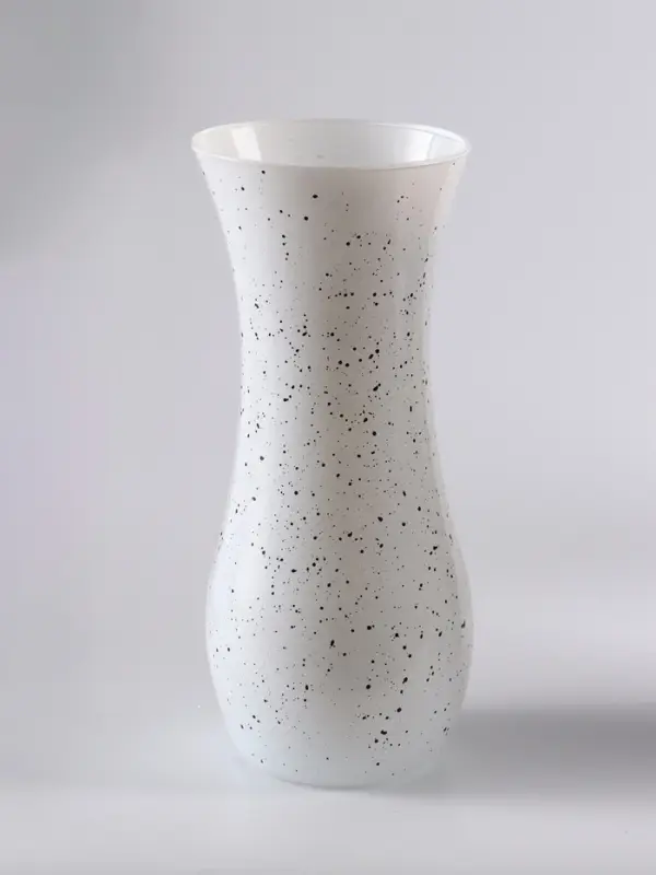 Ваза &laquo;Крапле&raquo;, волна, h=26 см, стекло, белая