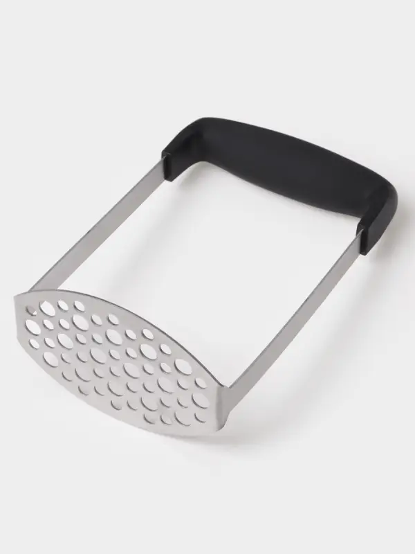 Толкушка для картофеля Доляна Smasher, 11&times;18 см, нержавеющая сталь, чёрный