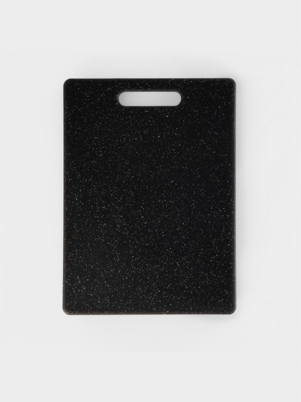 Доска разделочная Доляна «Морбио», пластик PP, 36×26×0.7 см, чёрная