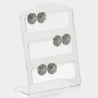 Подставка под серьги на 15 пар, 12.5&times;5.5&times;16.5 см, оргстекло 3 мм