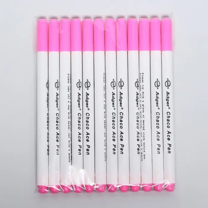 Маркер для ткани, самоисчезающий, 15 см, розовый Маркер для ткани, самоисчезающий, 15 см, розовый