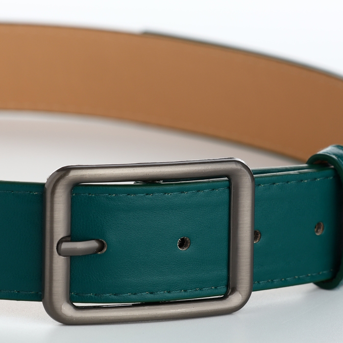 Ремень женский, ширина 3,5 см, цвет зелёный