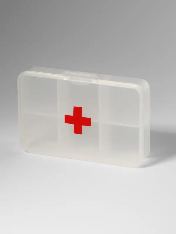 Таблетница «Быстрая аптечка», 6 секций, 8,7 × 5,5 × 1,8 см, цвет прозрачный Таблетница «Быстрая аптечка», 6 секций, 8,7 × 5,5 × 1,8 см, цвет прозрачный