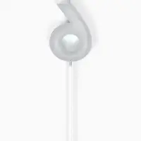 Свеча для торта &laquo;Элемент&raquo;, цифра "6" серебро