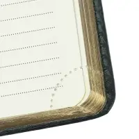 Ежедневник недатированный А5, 136 листов в линейку, кожзам &laquo;Небраска&raquo;, золотой срез, зелёный