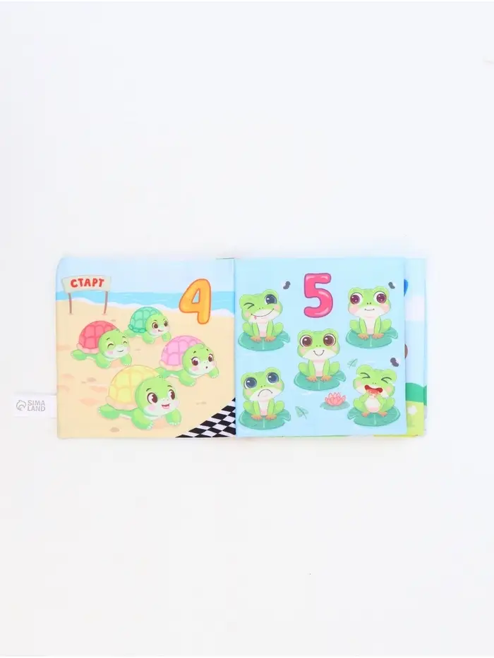 Книжка-шуршалка «Веселые цифры», 12х12 см, Крошка Я Книжка-шуршалка «Веселые цифры», 12х12 см, Крошка Я