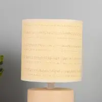 Лампа настольная RISALUX &laquo;Лиза&raquo;, Е14, 40 Вт, персиковая, 13&times;13&times;24 см