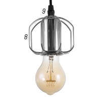 Светильник BayerLux 1393/1CR E27 40Вт хром 9х9х8 см