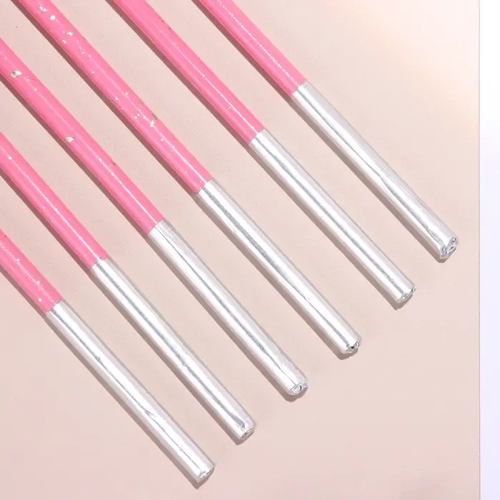 Свечи в торт, 6 штук &laquo;Исполнение желаний&raquo;, 15 см, фуксия