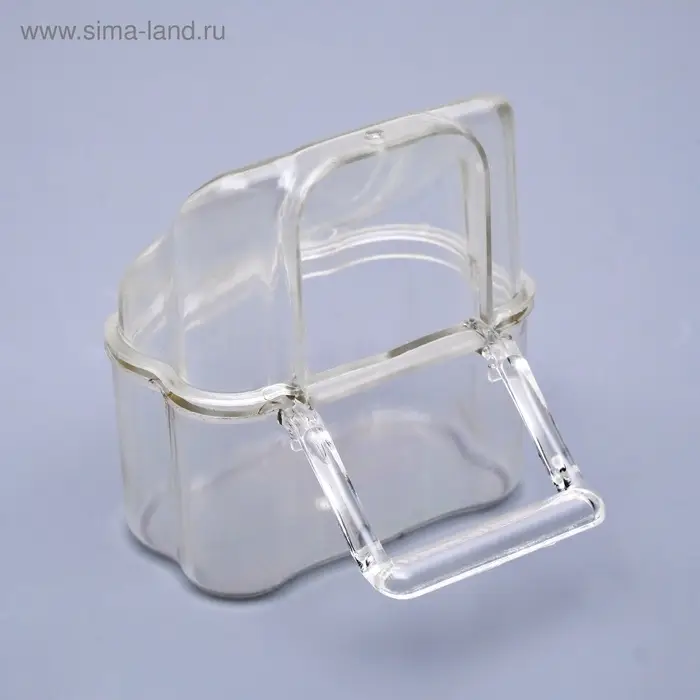 Кормушка для птиц, 6.7&times;6.2&times;8 см, внешняя, пластик, прозрачная