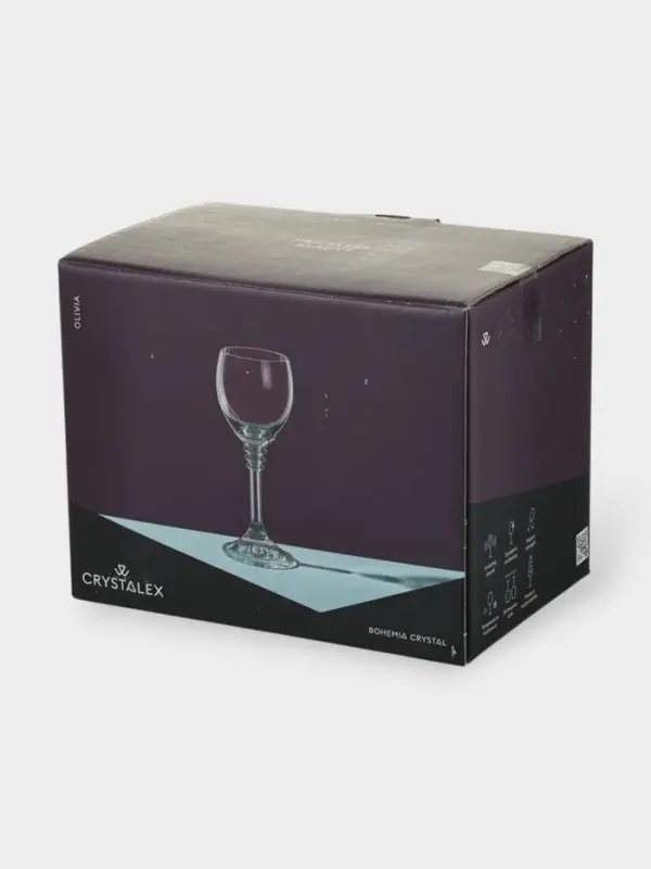 Набор рюмок &laquo;Оливия&raquo;, 60 мл, 6 шт., хрустальное стекло, прозрачный