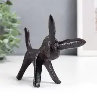 Фигурка чугун, подставка для колец &laquo;Ослик&raquo;, 10&times;4&times;12.5 см