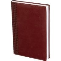 Ежедневник недатированный бордо, тв пер, 140х200, 160л, Lozanna AZ052/bordo