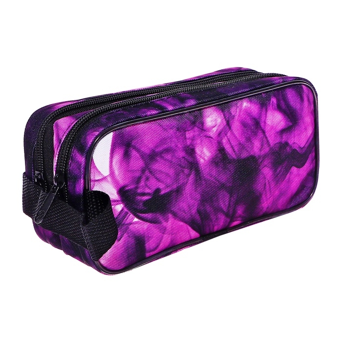 Пенал мягкий 2 отделения, 100 х 220 х 70, с ручкой, МИКС Пенал мягкий 2 отделения, 100 х 220 х 70, с ручкой, МИКС