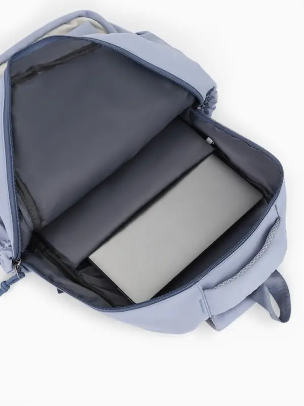 Рюкзак 31*14*44 см, 2 отд. 3 н/карм+пенал, Комби голуб/бел