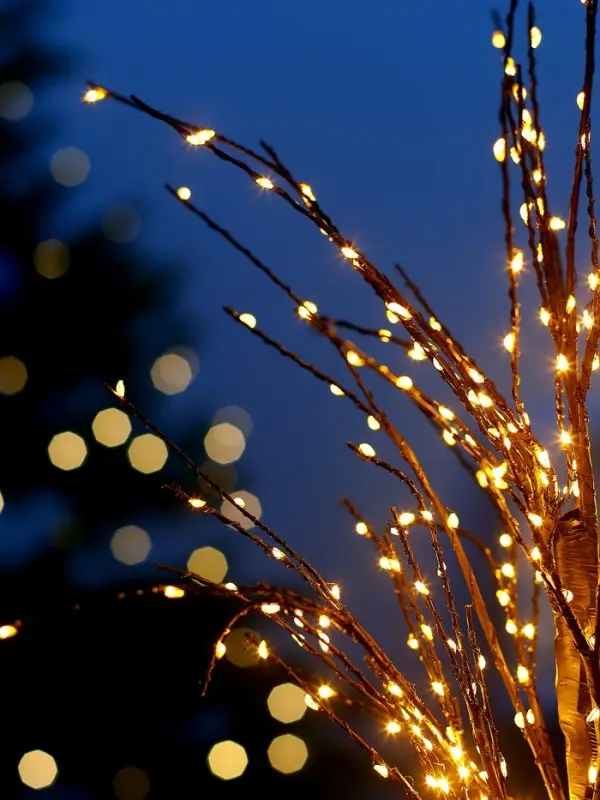 Дерево светодиодное 60 см, 240 LED, USB, свечение янтарно-белое