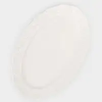 Блюдо сервировочное Garden rose, 30.5&times;19.5&times;2 см, керамика, белое