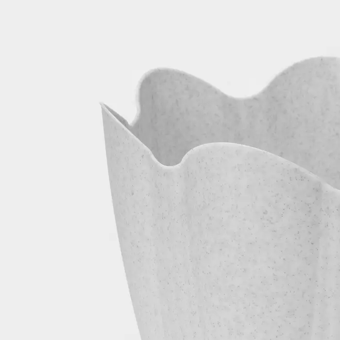 Горшок для цветов с поддоном &laquo;Эдельвейс&raquo;, 5.3 л, d=24 см, h=21.8 см, мраморный