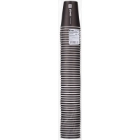 Стакан одноразовый бум 1сл 350 мл d-90мм Total Black,(1 диз.в тубе) 50шт/уп