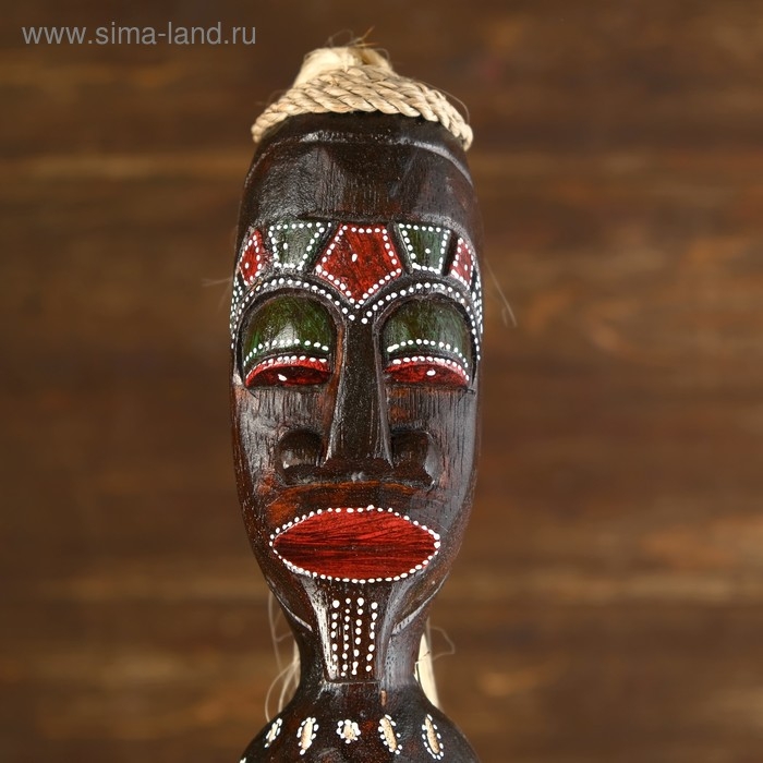 Статуэтка  Статуэтка "Абориген Гунтур" дерево 11х10х100 см