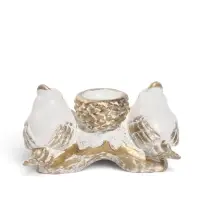 Фигурка с подсвечником &laquo;Шишечка с птичками&raquo;, декоративная, 13&times;6&times;6.5 см