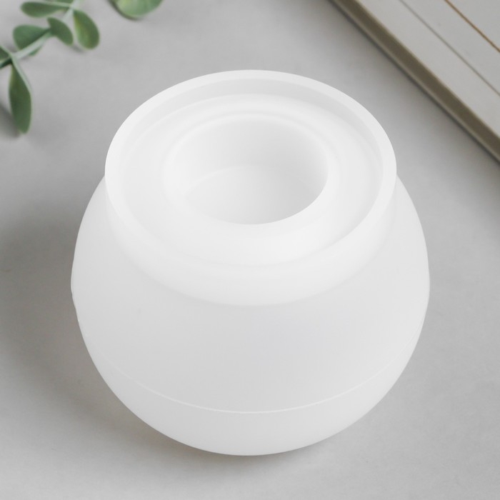 Молд силикон Молд силикон "Подсвечник шар" 8,5х8,5х7,3 см