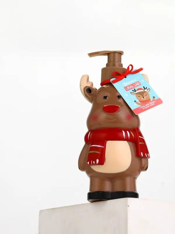 Ural Lab Милые персы гель для душа в формовом флаконе, 300 мл, ягодный сорбет