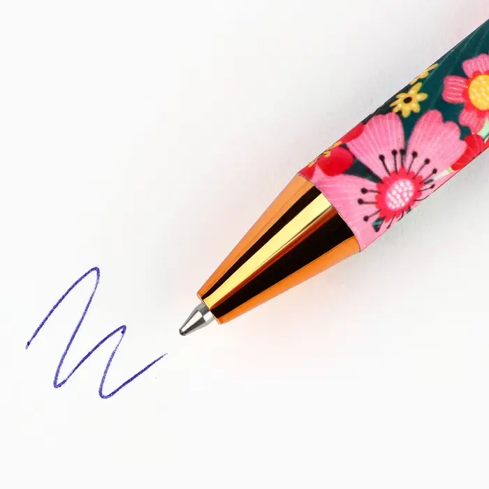 Ручка шариковая, синяя паста, автоматическая, 0.7 мм, пластик, софт-тач &laquo;Лучший воспитатель&raquo;