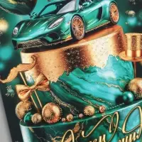 Конверт для денег &laquo;С Днём рождения!&raquo;, 16.5&times;8 см, изумрудный