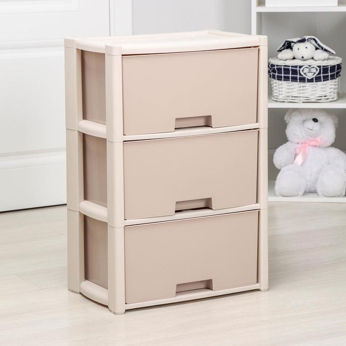 Комод 3-х секционный «Колорит», цвет бежевый Комод 3-х секционный «Колорит», цвет бежевый