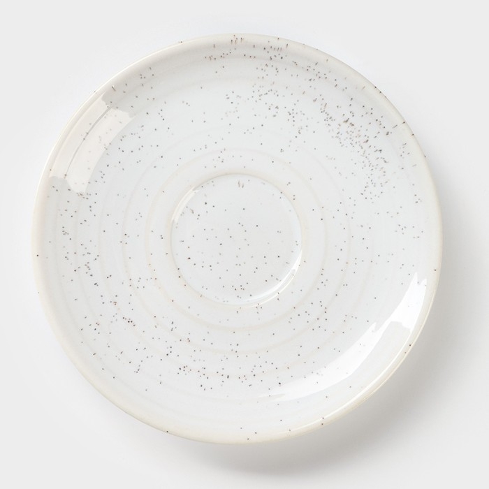 Блюдце фарфоровое Magistro Urban, d=14,2 см, цвет белый Блюдце фарфоровое Magistro Urban, d=14,2 см, цвет белый