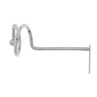 Крючок - держатель для штор на стену CAPPIO KS044, металлический, цвет хром, 2 шт Крючок - держатель для штор на стену CAPPIO KS044, металлический, цвет хром, 2 шт