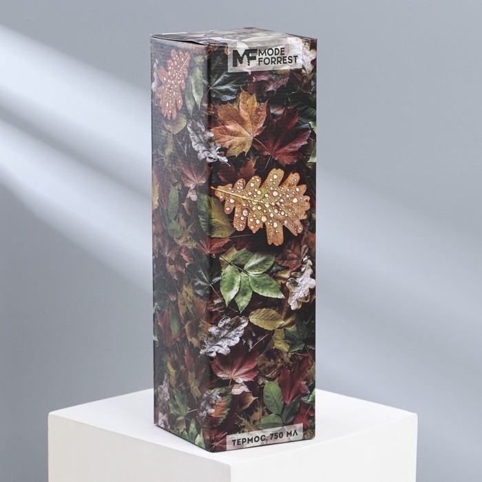 Термос &laquo;Гора&raquo; в кожзаме, MODE FORREST, 750 мл, время сохранения тепла 16-18 ч