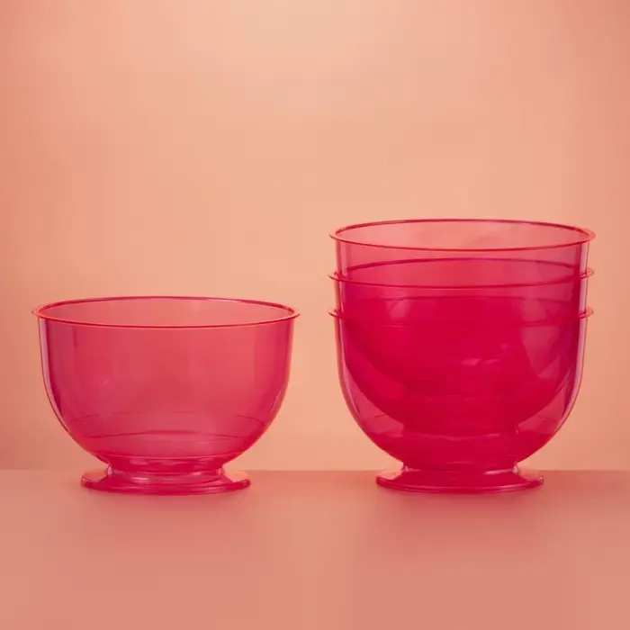 Креманка пластиковая одноразовая «Кристалл», 200 мл, красная Креманка пластиковая одноразовая «Кристалл», 200 мл, красная