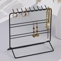 Подставка для украшений QF, 3 ряда, 20.5&times;10&times;19.5 см, чёрная