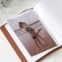 Фотоальбом из кожзама “ Счастливые моменты” коричневый, 12,5 х 17 см